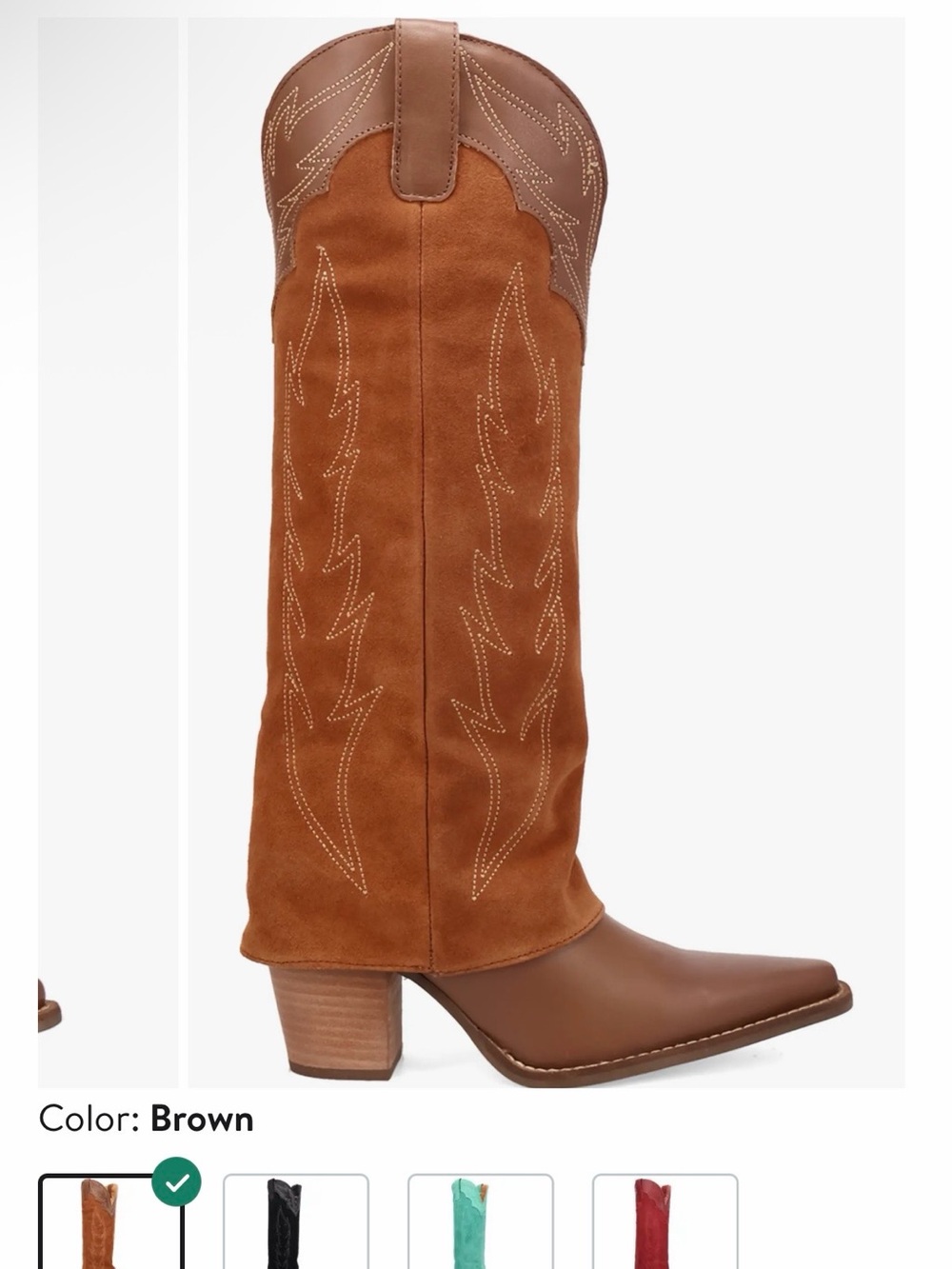 Dingo cape Suede Western Knee-High Boot - Picture 2 of 3